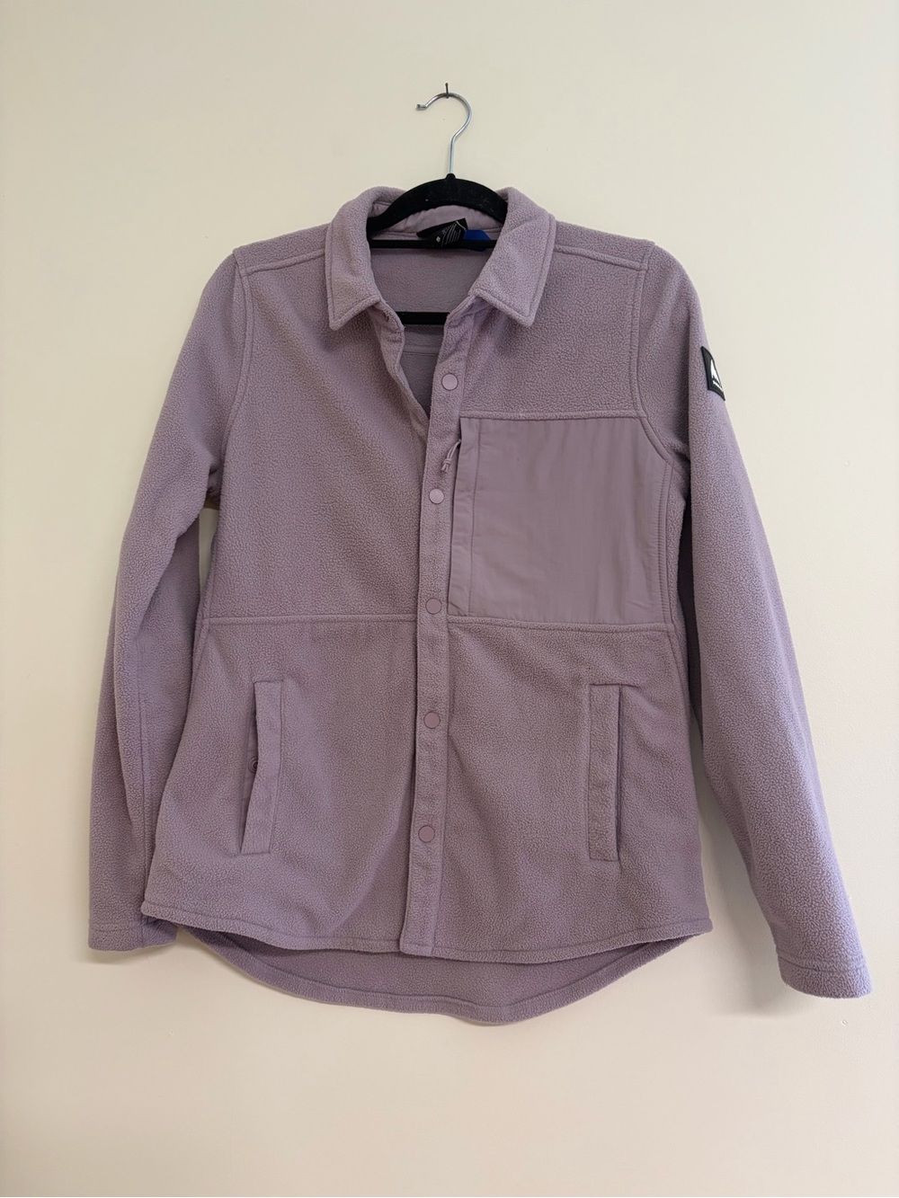 Burton Lavender Snap-Front Fleece Shirt Jacket